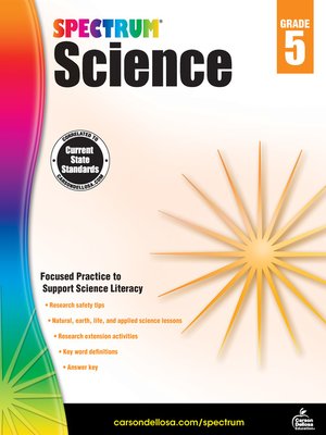 cover image of Spectrum Science, Grade 5